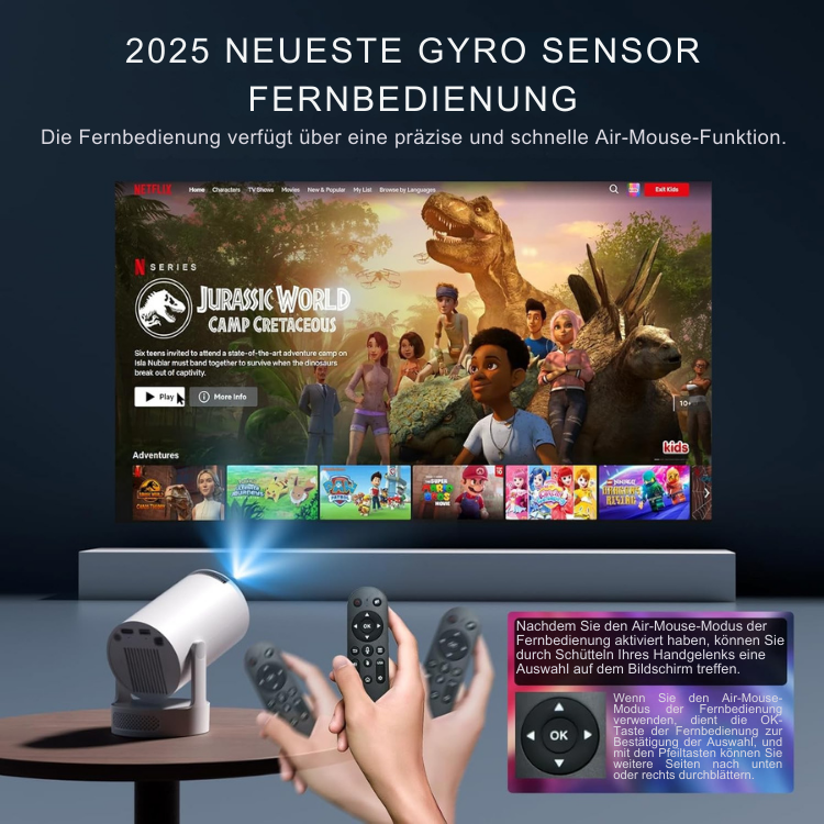 FULL HD Instabeam- WIFI Zugriff - Netflix & co vorinstalliert